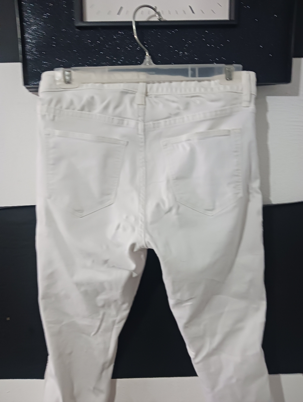 Women White Skinny Regular Waist Ankle Lenght Jeans - Picture 7 of 10